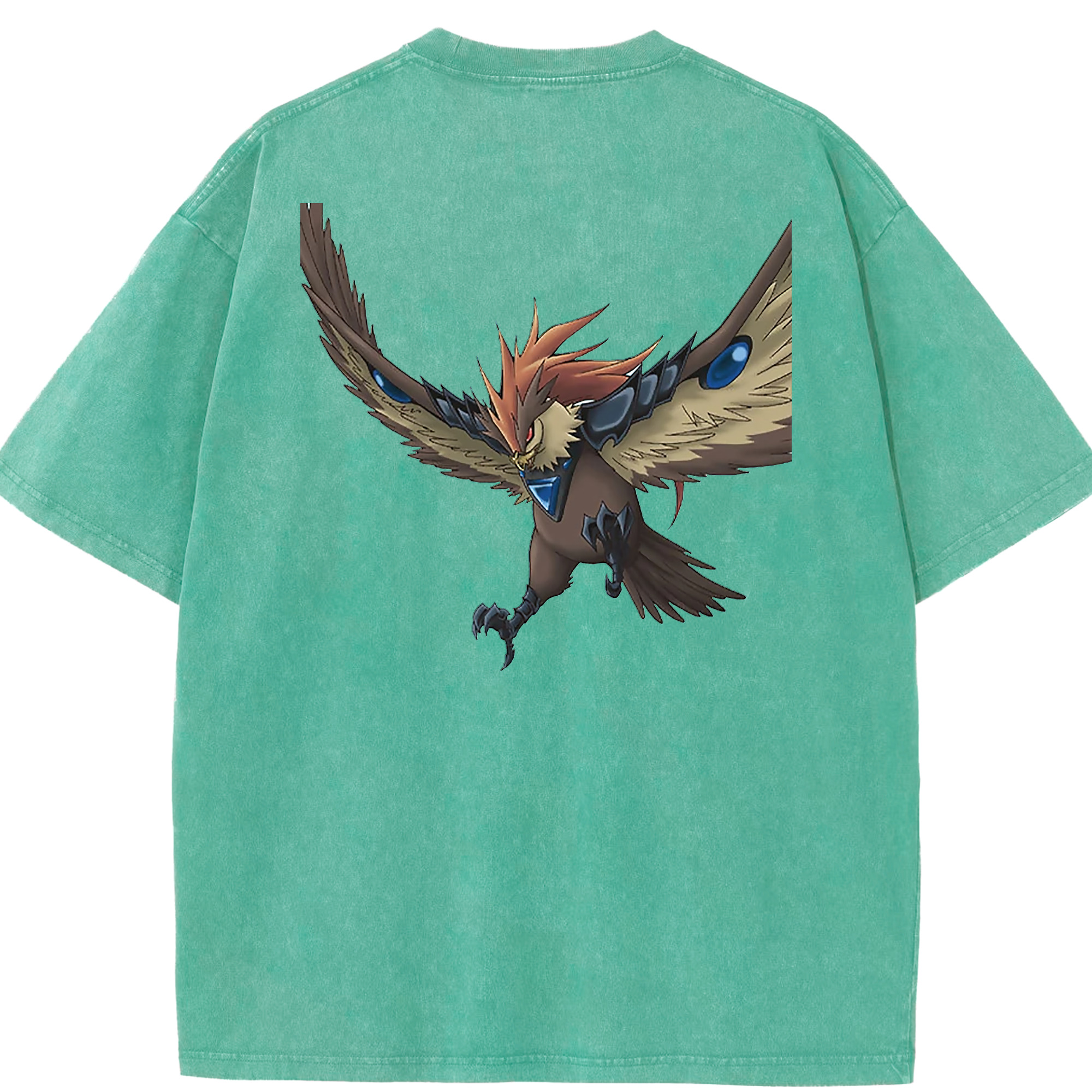 （画像用） 遊☆戯☆王 Yu-Gi-Oh! 綿100% ヴィンテージ風 半袖Tシャツ（背面プリント）